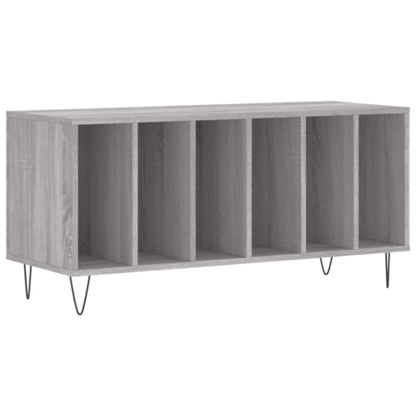 Mueble para discos madera contrachapada gris Sonoma 100x38x48cm M 2