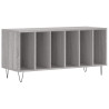 Mueble para discos madera contrachapada gris Sonoma 100x38x48cm 2