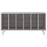 Mueble para discos madera contrachapada gris Sonoma 100x38x48cm 4