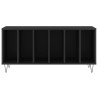 Mueble para discos madera contrachapada negro 100x38x48 cm 4