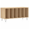 Mueble discos madera contrachapada roble Sonoma 100x38x48 cm 2