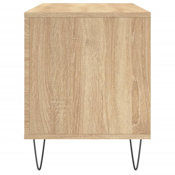 Mueble discos madera contrachapada roble Sonoma 100x38x48 cm M 5