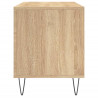Mueble discos madera contrachapada roble Sonoma 100x38x48 cm 5