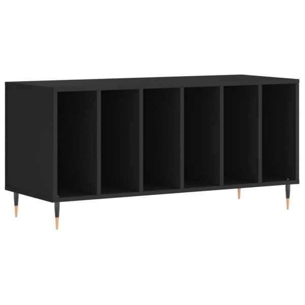 Mueble para discos madera contrachapada negro 100x38x48 cm M 2