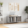 Mueble para discos madera contrachapada gris Sonoma 100x38x48cm 1