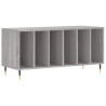 Mueble para discos madera contrachapada gris Sonoma 100x38x48cm 2