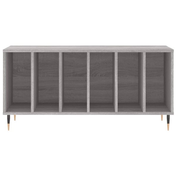 Mueble para discos madera contrachapada gris Sonoma 100x38x48cm M 4