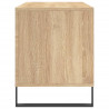 Mueble discos madera contrachapada roble Sonoma 100x38x48 cm 5
