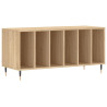 Mueble discos madera contrachapada roble Sonoma 100x38x48 cm 2