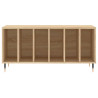 Mueble discos madera contrachapada roble Sonoma 100x38x48 cm 4