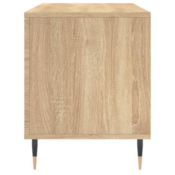Mueble discos madera contrachapada roble Sonoma 100x38x48 cm M 5