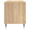 Mueble discos madera contrachapada roble Sonoma 100x38x48 cm 5
