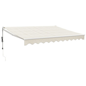Toldo retráctil automático color crema 3.5x2.5 m H
