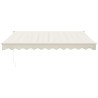 Toldo retráctil automático color crema 3.5x2.5 m 3
