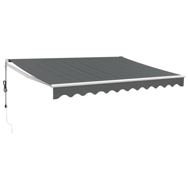 Toldo retráctil automático gris antracita 3.5x2.5 m M 2