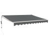 Toldo retráctil automático gris antracita 3.5x2.5 m 2