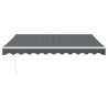 Toldo retráctil automático gris antracita 3.5x2.5 m 3