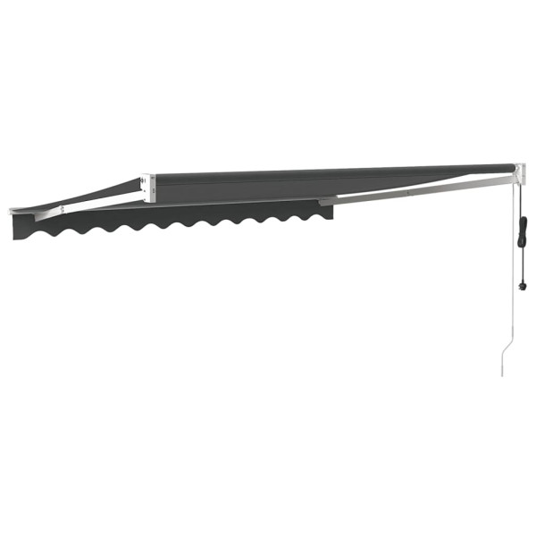 Toldo retráctil automático gris antracita 3.5x2.5 m M 5