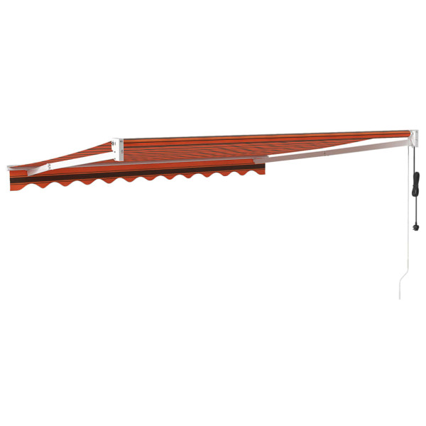Toldo retrátil automático 3.5x2.5 m laranja e castanho M 5