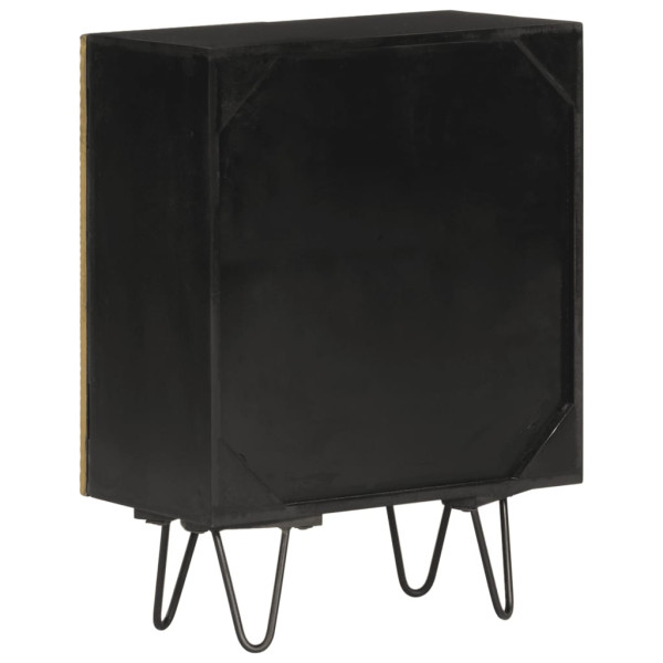 Aparador de madera maciza de mango 55x30x75 cm M 3
