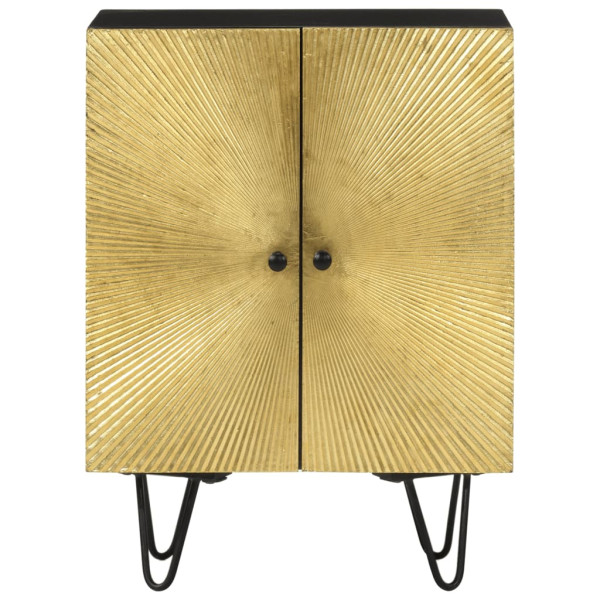 Aparador de madera maciza de mango 55x30x75 cm M 4