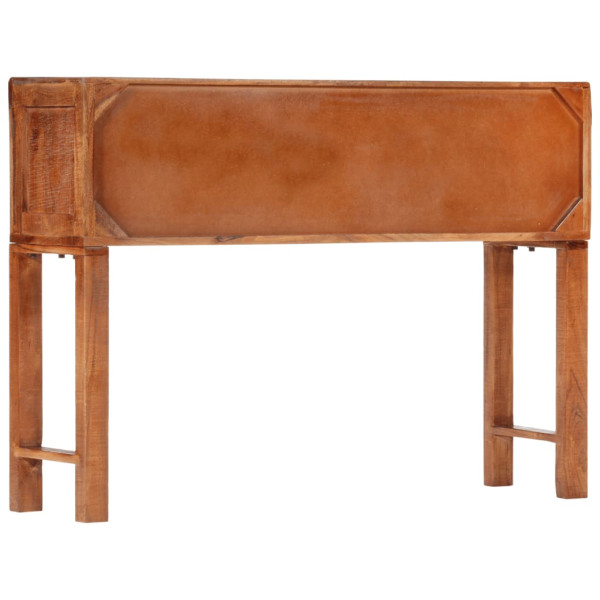 Mesa consola 120x32x80 cm madeira de mangueira áspera maciça M 3