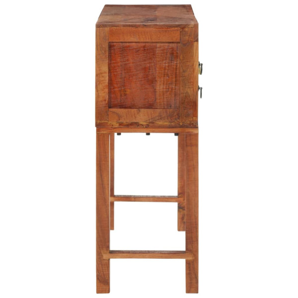 Mesa consola 120x32x80 cm madeira de mangueira áspera maciça M 5