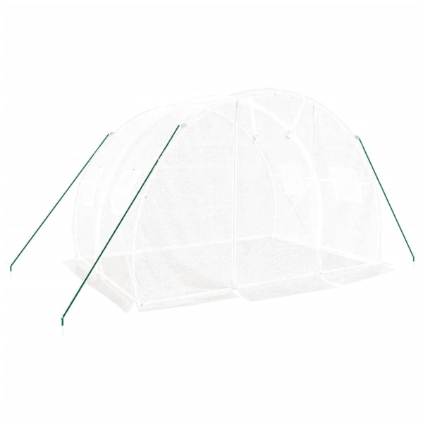 Estufa com estrutura de aço 6 m² 3x2x2 m branco M 3