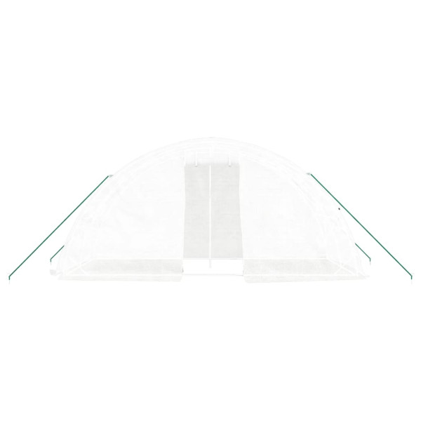 Invernadero con estructura de acero blanco 10 m² 5x2x2.3 m M 4