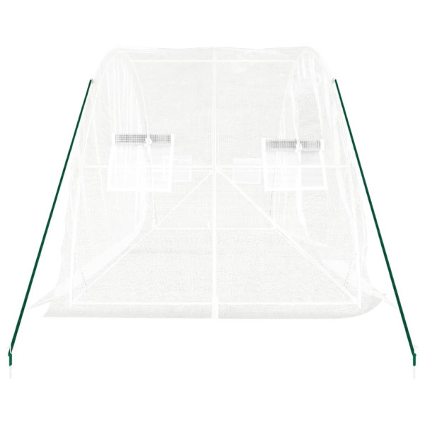 Estufa com estrutura de aço 10 m² 5x2x2.3 m branco M 5