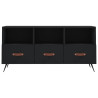 Mueble de TV madera de ingeniería negro 102x36x50 cm 5