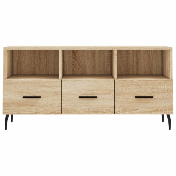 Mueble de TV madera de ingeniería roble Sonoma 102x36x50 cm M 5