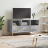 Mueble de TV madera de ingeniería gris hormigón 102x36x50 cm 1