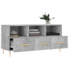 Mueble de TV madera de ingeniería gris hormigón 102x36x50 cm 4