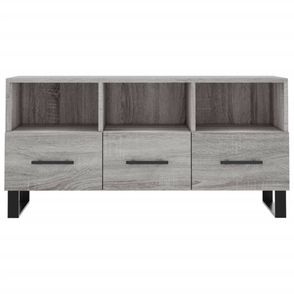 Mueble de TV madera de ingeniería gris Sonoma 102x36x50 cm M 5