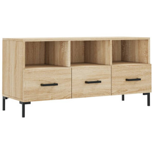 Mueble de TV madera de ingeniería roble Sonoma 102x36x50 cm H