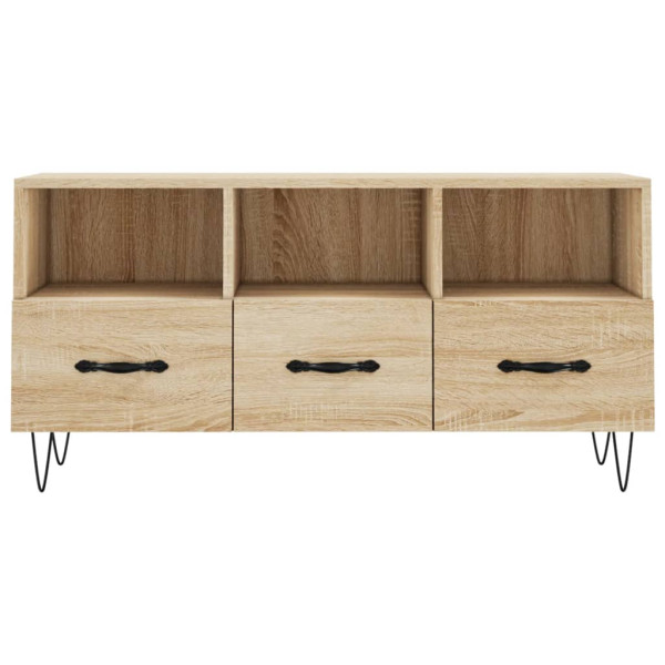 Mueble de TV madera de ingeniería roble Sonoma 102x36x50 cm M 5