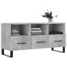 Mueble de TV madera de ingeniería gris hormigón 102x36x50 cm 3