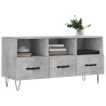 Mueble de TV madera de ingeniería gris hormigón 102x36x50 cm 3