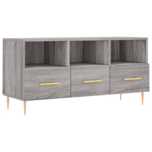 Mueble de TV madera de ingeniería gris Sonoma 102x36x50 cm H
