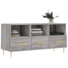 Mueble de TV madera de ingeniería gris Sonoma 102x36x50 cm 3