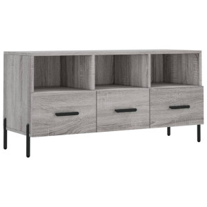 Mueble de TV madera de ingeniería gris Sonoma 102x36x50 cm H
