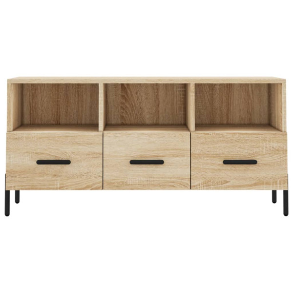 Mueble de TV madera de ingeniería roble Sonoma 102x36x50 cm M 5