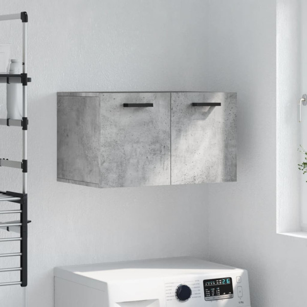 Armario de pared madera ingeniería gris hormigón 60x36.5x35 cm D