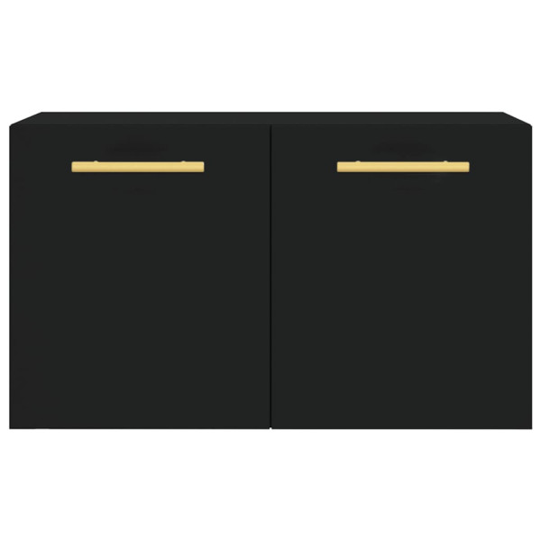 Armario de pared madera de ingeniería negro 60x36.5x35 cm M 5