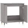 Armario de baño madera de ingeniería gris Sonoma 58x33x60 cm 5