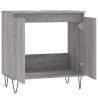 Armario de baño madera de ingeniería gris Sonoma 58x33x60 cm 5