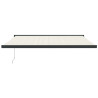 Toldo retráctil aluminio y tela color crema 4x3 m 3