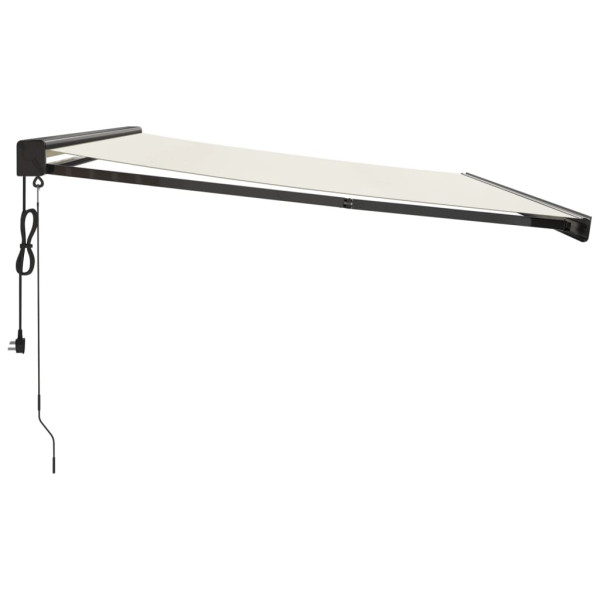 Toldo retrátil 4x3 m tecido e alumínio cor creme M 4