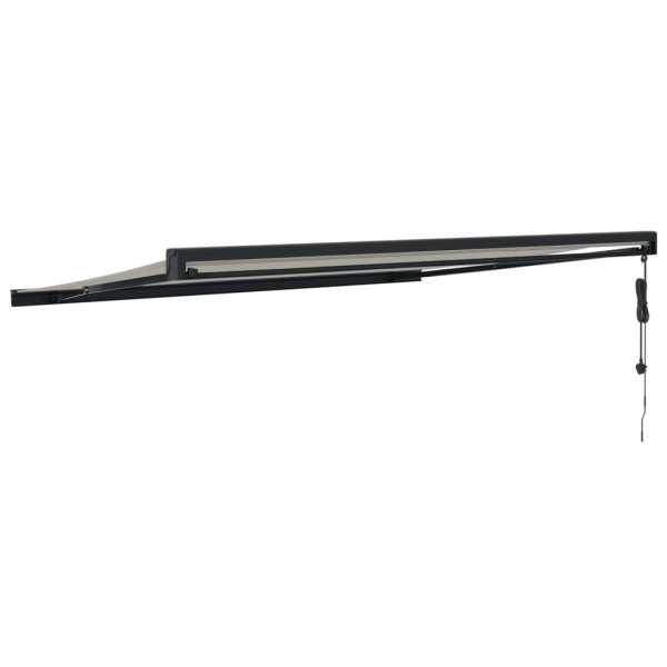 Toldo retráctil aluminio y tela color crema 4x3 m M 5